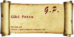 Göbl Petra névjegykártya