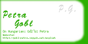 petra gobl business card